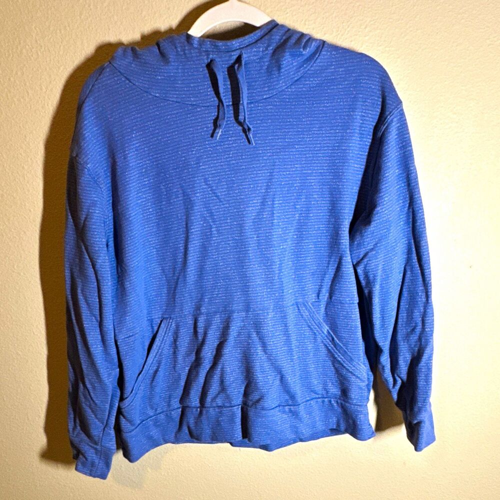 Champion Men’s Blue Pullover Hoodie Sweatshirt XL Pockets Drawstring